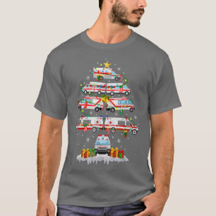 Ambulance Weihnachtsbaum AMR. Funny EMS EMT Parame T-Shirt