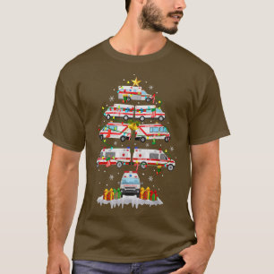Ambulance Weihnachtsbaum AMR. Funny EMS EMT Parame T-Shirt