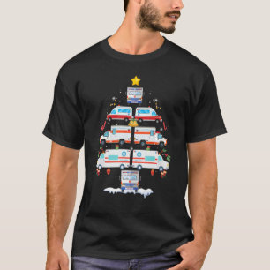 Ambulance Weihnachtsbaum AMR. Funny EMS EMT Parame T-Shirt