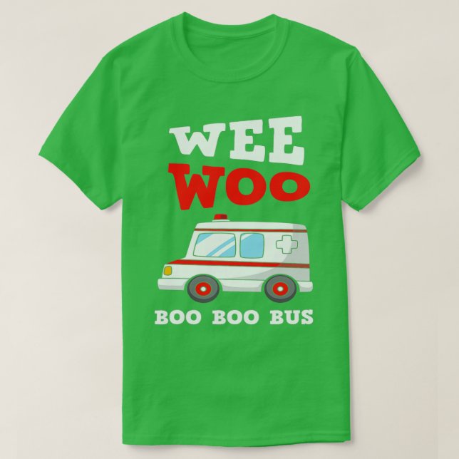 Ambulant Driver Erste Hilfe Wee Woo Boo Bus Funny  T-Shirt (Design vorne)