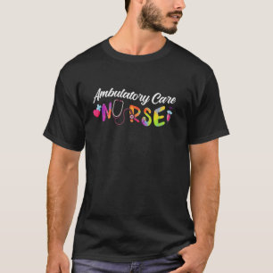 Ambulante Pflegekraft Tie Dye Liebesherz Stethosko T-Shirt