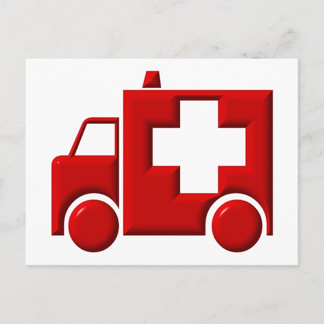 Ambulanz / EMT Postkarte (Vorderseite)