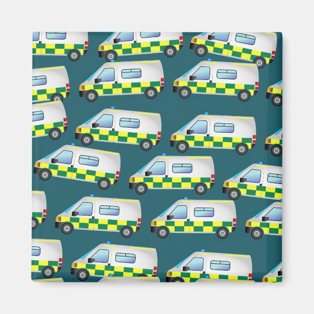 Ambulanz-Wallpaper Magnet (Vorne)