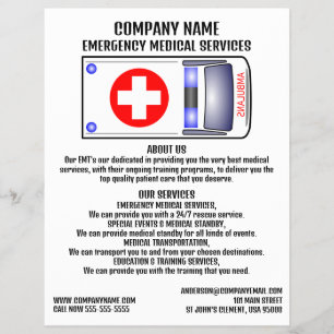 Ambulanzdesign, EMT, paramedic Flyer