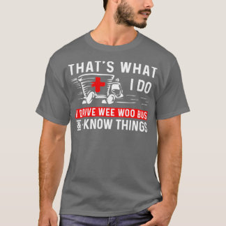 Ambulanzfahrer lustige Krankenwagen Vater Mama Fah T-Shirt