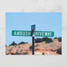 Ambush Driveway in New Mexico Postkarte