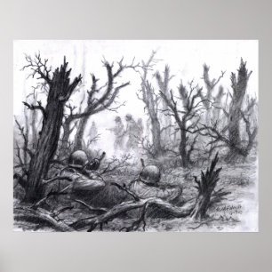 Ambusse auf der deutschen Patrouille Poster