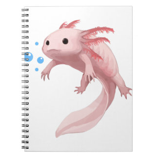 Ambystoma Mexicanum Niedlich Axolotl Teens Kleinki Notizblock