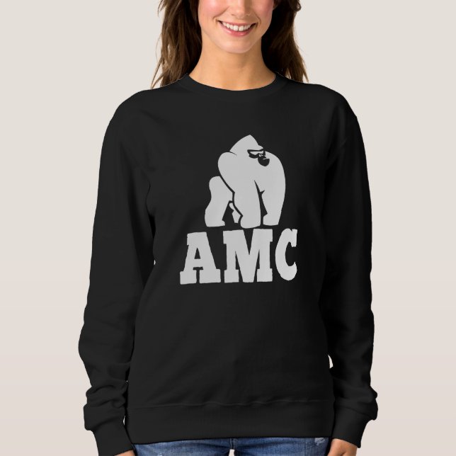 AMC - Affen zusammen stark - Stock Hodl to Moo Sweatshirt (Vorderseite)