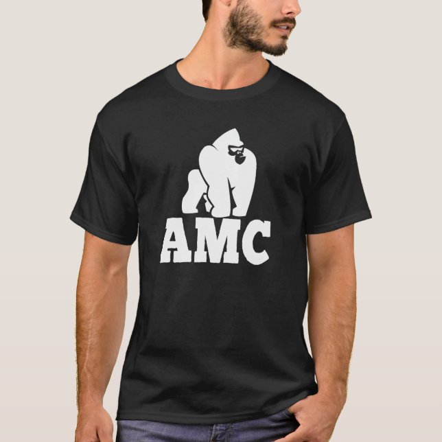 AMC - Affen zusammen stark - Stock Hodl to Moo T-Shirt (Vorderseite)