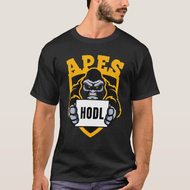 AMC - Affen zusammen stark - Stock Hodl to Moo T-Shirt (Vorderseite)