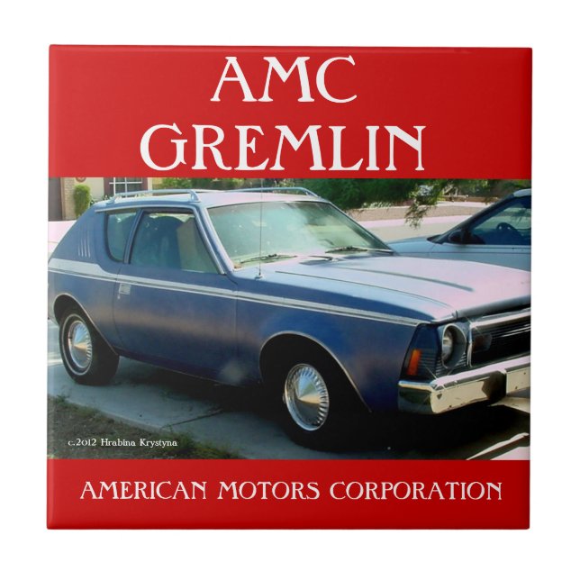 AMC GREMLIN AMERICAN MOTORS CORPORATION FLIESE (Vorderseite)