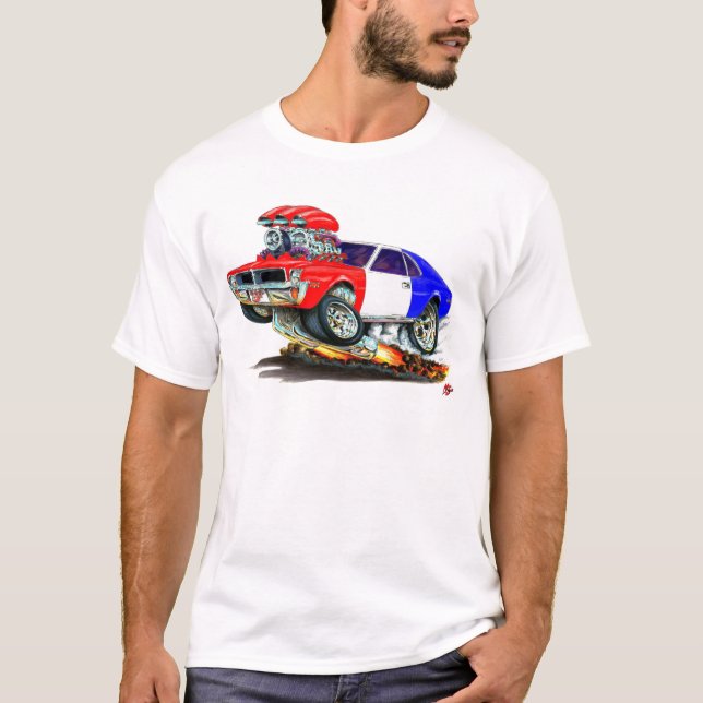 AMC-Speer RedWhiteBlue Auto T-Shirt (Vorderseite)