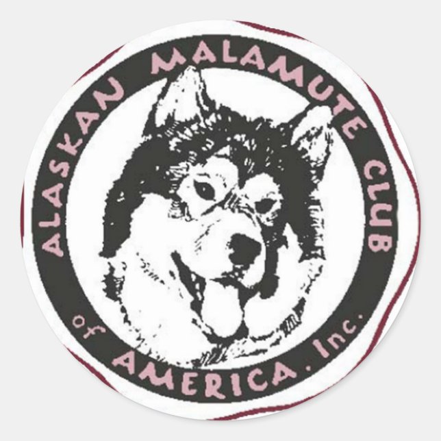 AMCA Logo Runder Aufkleber (Vorderseite)