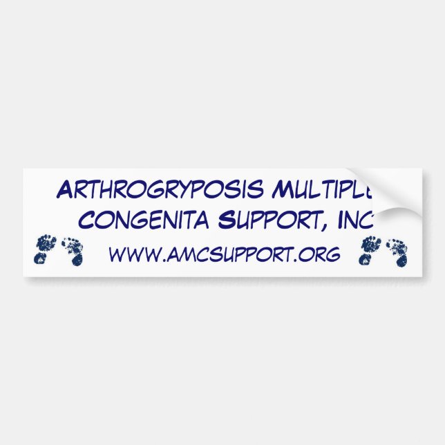 AMCSI Arthrogryposis Autoaufkleberblau Autoaufkleber (Vorne)