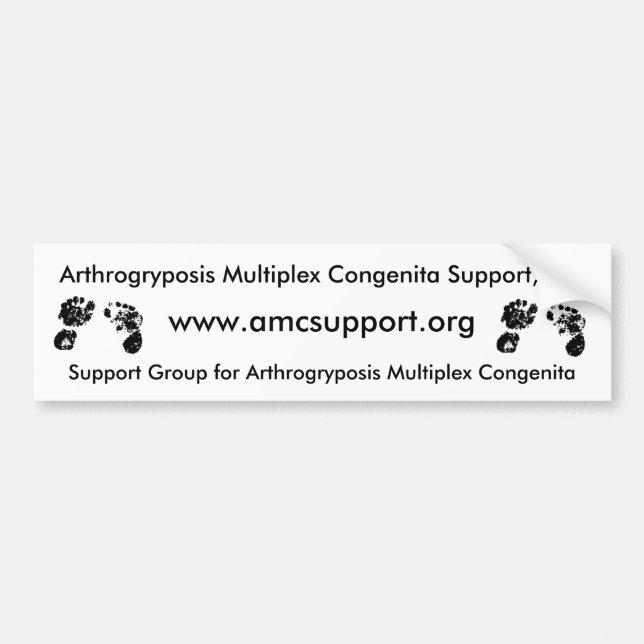 AMCSI Arthrogryposis multiplex congenita Autoaufkleber (Vorne)