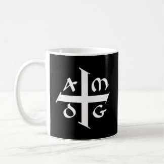 Amdg Ad Majorem Dei Gloriam Small Jesuit Cross Kaffeetasse
