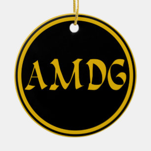 AMDG KERAMIK ORNAMENT