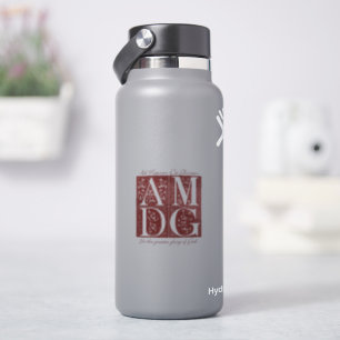 AMDG   Zur Ehre Gottes Vinyl-Aufkleber Aufkleber