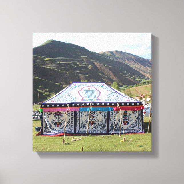 Amdo Tibetan Tent Leinwanddruck (Vorderseite)