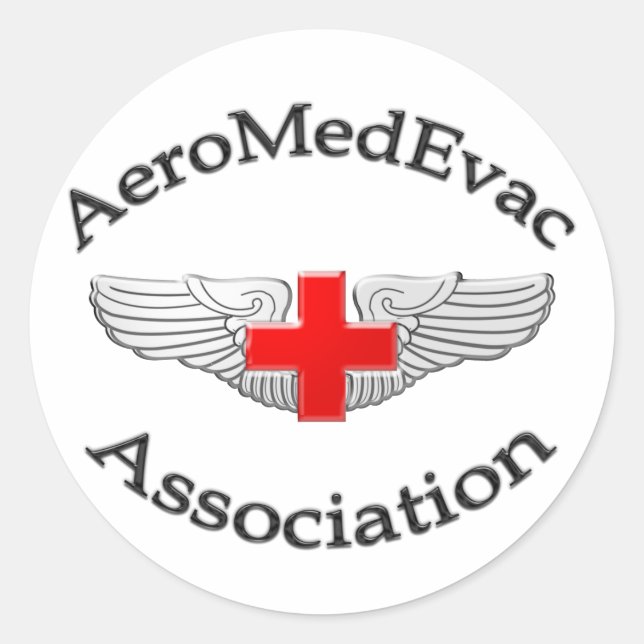 AMEA Logo 2009 Version Runder Aufkleber (Vorderseite)