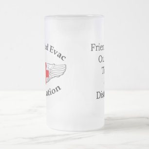 AMEA Logo-Freundschafts-Glas-Tasse Mattglas Bierglas