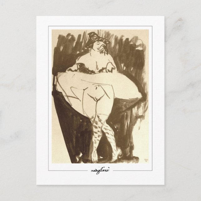 Amedeo Modigliani #168 - Fine Art Postkarte (Vorderseite)