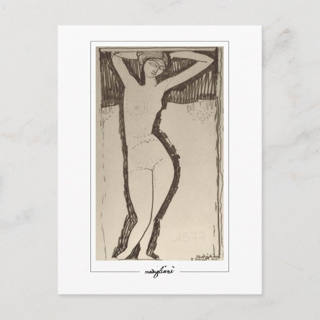 Amedeo Modigliani #344 - Fine Art Postkarte (Vorderseite)