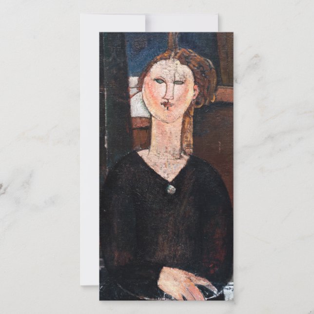Amedeo Modigliani - Antonia Dankeskarte (Vorderseite)