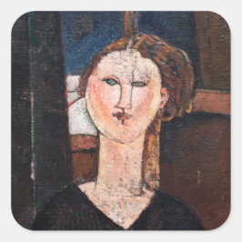 Amedeo Modigliani - Antonia Quadratischer Aufkleber