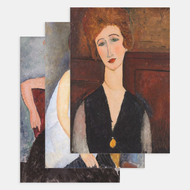 Amedeo Modigliani - Auswahl der Meisterwerke Geschenkpapier Set (Von Creator hochgeladen)