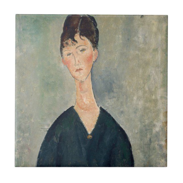Amedeo Modigliani - Cafésängerin Fliese (Vorderseite)