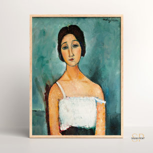 Amedeo Modigliani Christina Vintag Portrait Paint Poster