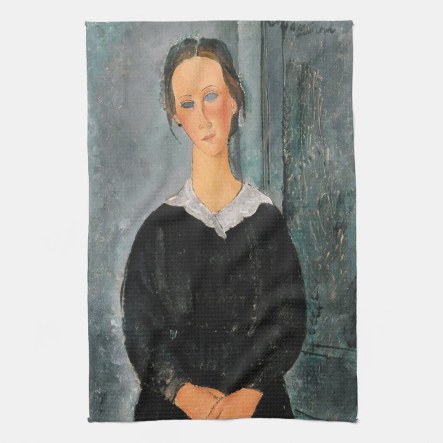 Amedeo Modigliani - Dienstmädchen Geschirrtuch (Vertikal)