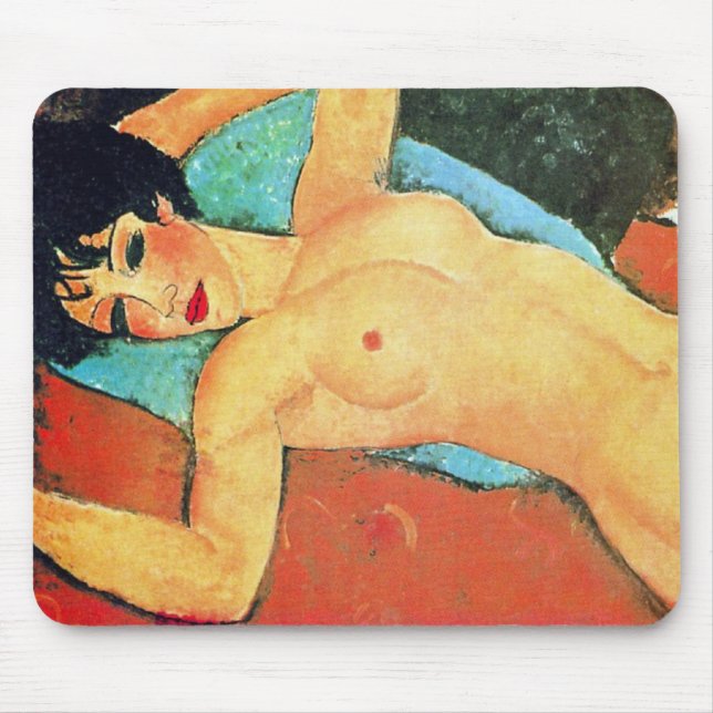 Amedeo Modigliani - Frau im Stich lassen Mousepad (Vorne)