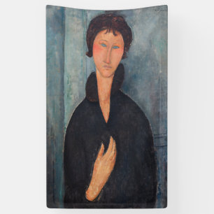 Amedeo Modigliani - Frau mit blauen Augen Banner