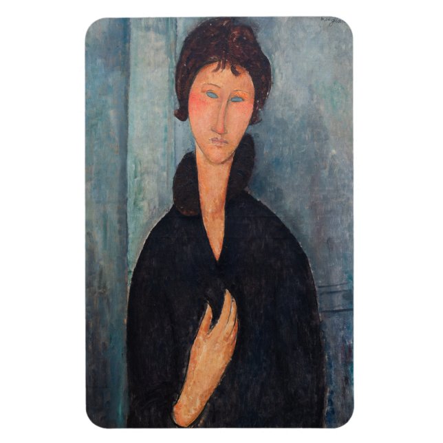 Amedeo Modigliani - Frau mit blauen Augen Magnet (Vertikal)