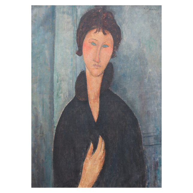 Amedeo Modigliani - Frau mit blauen Augen Tischdecke (Vorderseite)