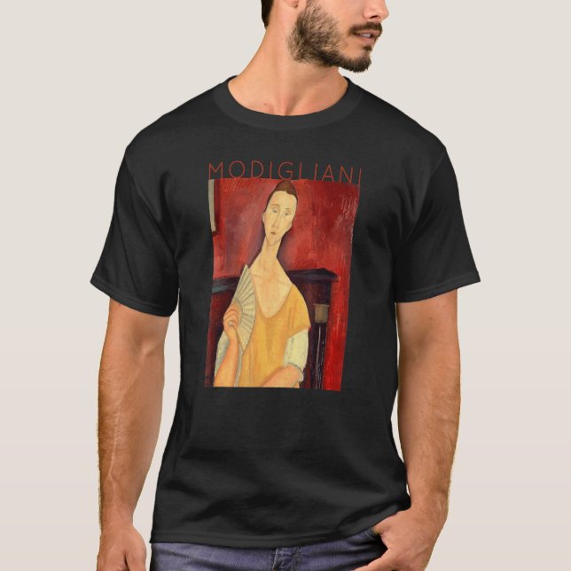 Amedeo Modigliani Frau mit einem Ventilator für Kü T-Shirt (Vorderseite)