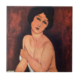 Amedeo Modigliani Große sitzende Frau Fliese