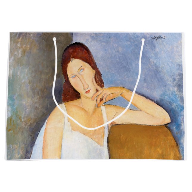 Amedeo Modigliani - Jeanne Hebuterne Große Geschenktüte (Vorderseite)