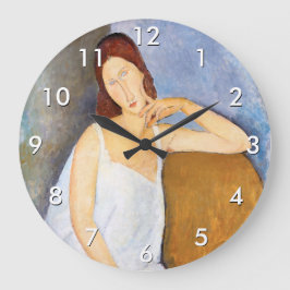 Amedeo Modigliani - Jeanne Hebuterne Große Wanduhr