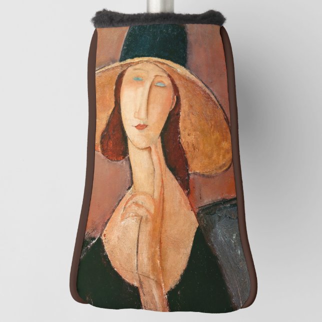 Amedeo Modigliani - Jeanne Hebuterne in Large Hat Golf Headcover (Rotieren 90)