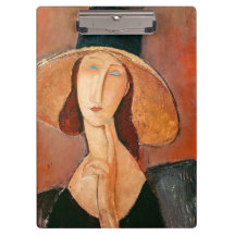 Amedeo Modigliani - Jeanne Hebuterne in Large Hat