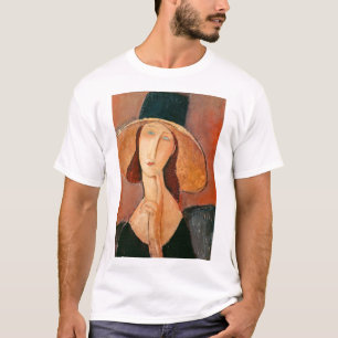 Amedeo Modigliani - Jeanne Hebuterne in Large Hat T-Shirt