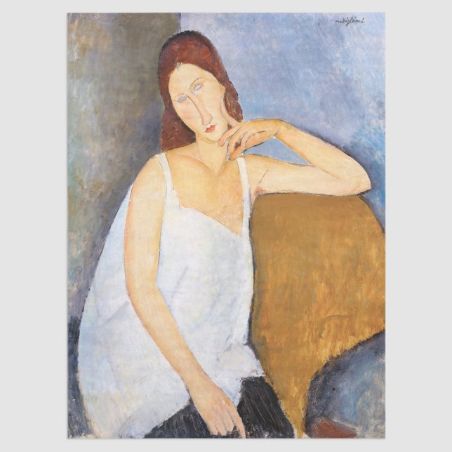 Amedeo Modigliani - Jeanne Hebuterne Seidenpapier (Von Creator hochgeladen)