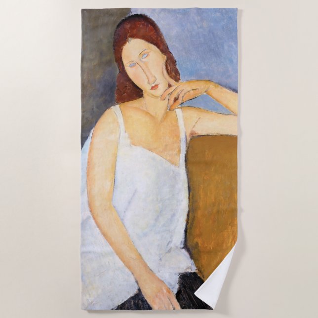 Amedeo Modigliani - Jeanne Hebuterne Strandtuch (Vorderseite)