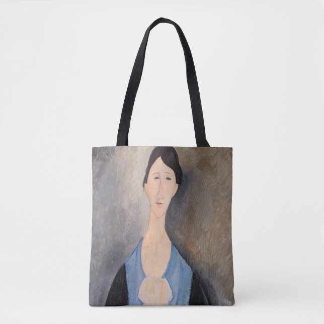Amedeo Modigliani - Junge Frau in blau (Vorderseite)