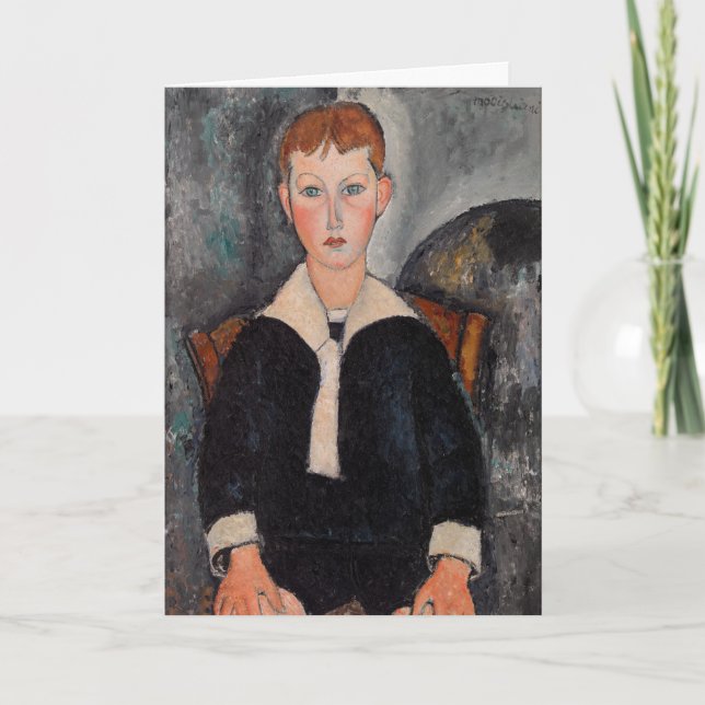 Amedeo Modigliani - Junge in Sailor Anzug Karte (Vorderseite)