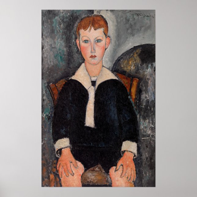 Amedeo Modigliani - Junge in Sailor Anzug Poster (Vorne)